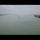 Blick von der Brücke stromaufwärts